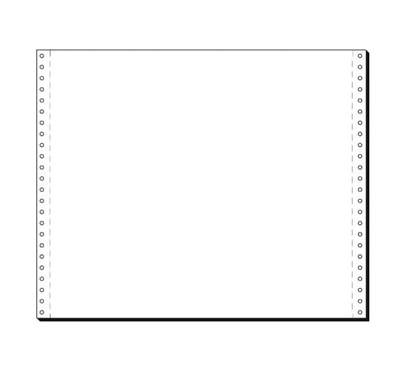 SIGEL 12368 Listing Paper, 12" x 375 mm, 1-part, 60 gsm, vp's, blank, 2000 sheets
