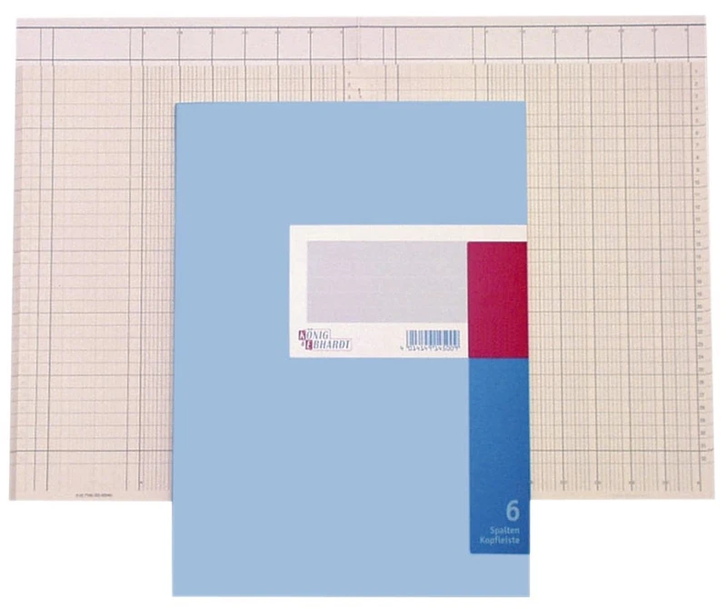 König & Ebhardt 8611662-7116P96KL (Account Book Binding, A4, 16 Columns, 96 Sheets)