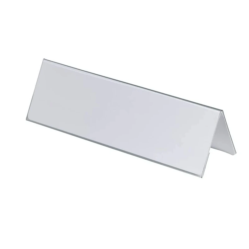 Durable Table Place Name Holder 105 x 297mm Transparent - Pack of 25 - Perfect for Meetings, Conferences, Events, etc.