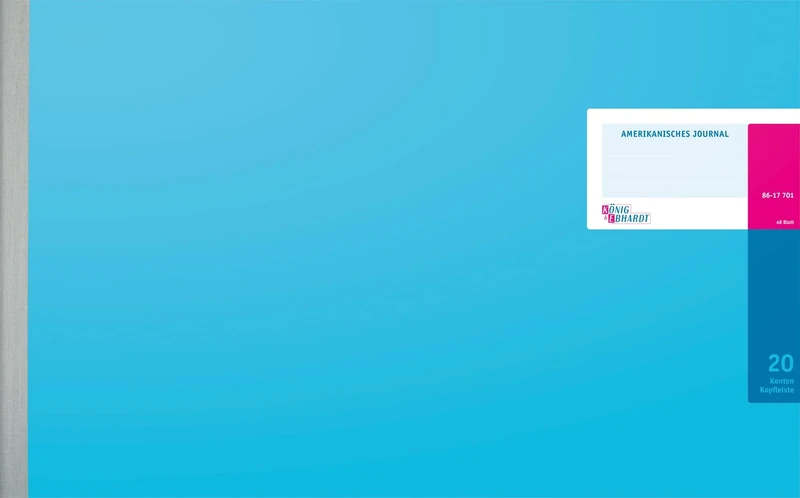König & Ebhardt König und Ebhardt 8617701-8320K48KL American Journals 530 x 332 mm 48 Sheets Light Blue