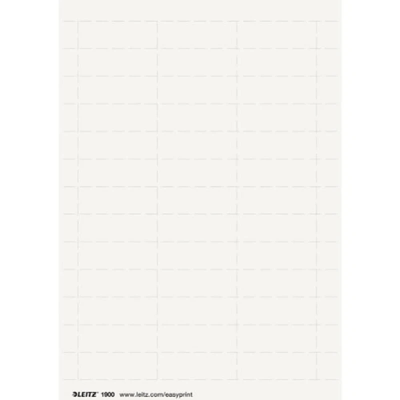 Esselte Leitz 19000001 Blank Labels for PC Printing Card Pack of 975 White
