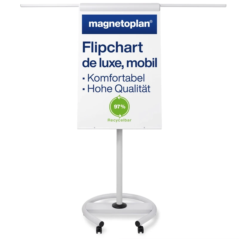 magnetoplan 12270F13 Mobile Flipchart – de Luxe