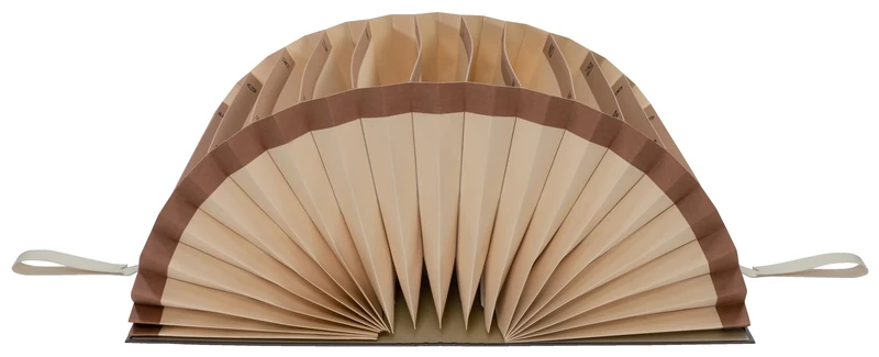 Leitz 56050000 Expanding Index File A-Z 20 Sections Grey Cardboard Brown