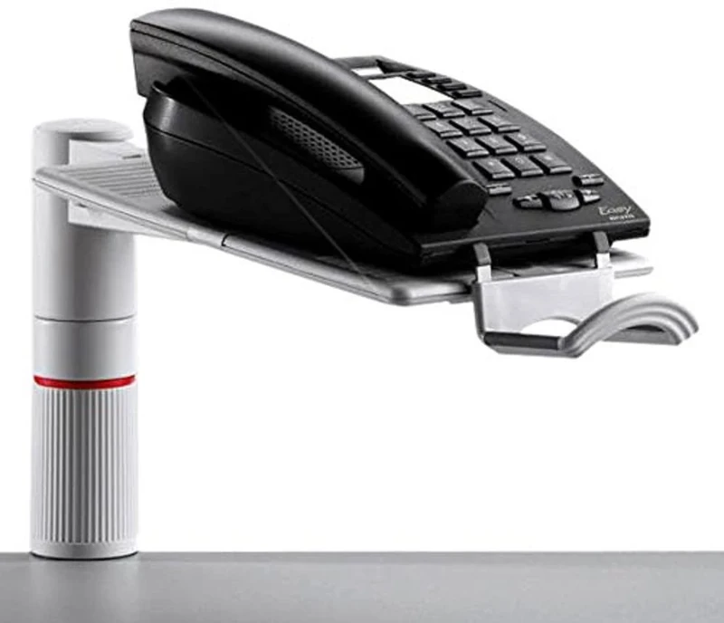 Novus PhoneMaster Desk Telephone Holder Light Grey 26 x 17 x 14 cm - Image 1