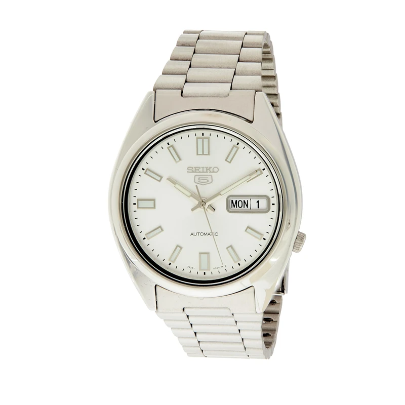 Seiko Men's Analogue Automatic Self-Winding Watch with Stainless Steel Bracelet – SNXS73K
