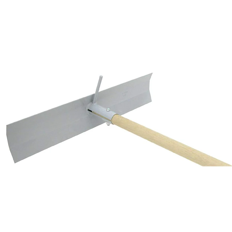 Marshalltown CM419 Wood Handled Steel Pul‑Krete – 19" x 4" 12‑Gauge Steel Blade with Hook, 54" Hardwood Handle – Contractor‑Grade Concrete Placer for Smooth, Efficient Spreading