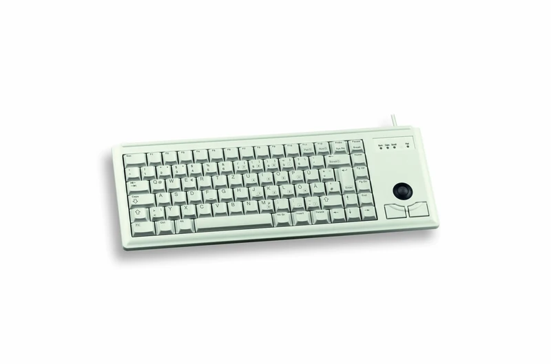 CHERRY G84-4400, Compact Keyboard with Trackball, French Layout (AZERTY), Wired (PS/2-Connection), 2 Mouse Keys, Mechanical ML Switches, Grey