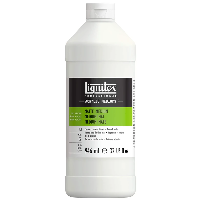 Liquitex Professional Matte Fluid Medium -,white, 946 ml