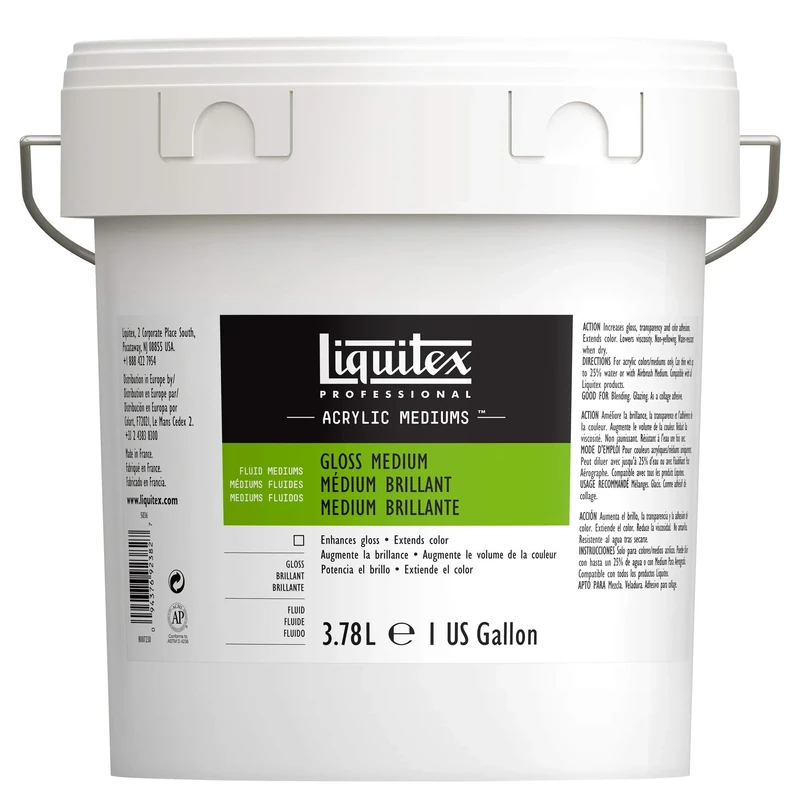 Liquitex Professional Acrylic Medium for Acrylic Paint, Gloss, 3.78 L