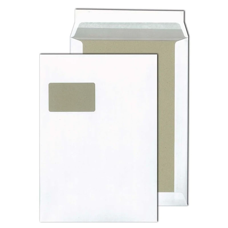 HK/P40288 Board Backed Envelopes C4 120 g/m² Pack of 100 White