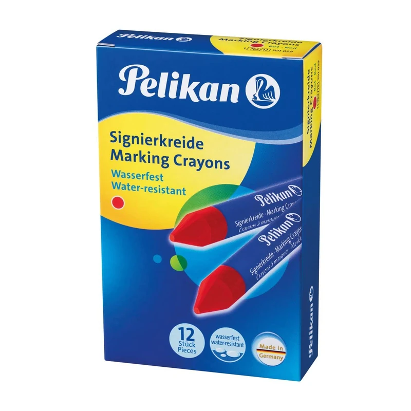 Pelikan 701029 – Marking Chalk for Rough Surfaces Box of 12 Red