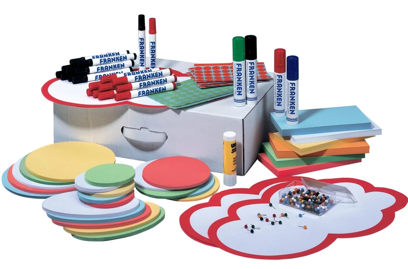 Franken UMMSB moderation set white cardboard (54 x 34 x 12 cm rich accessories) white