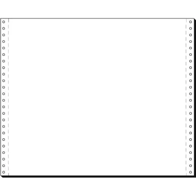 SIGEL 12378 Listing Paper, 12" x 375 mm, 1-part, 70 gsm, vp's, blank, 2000 sheets