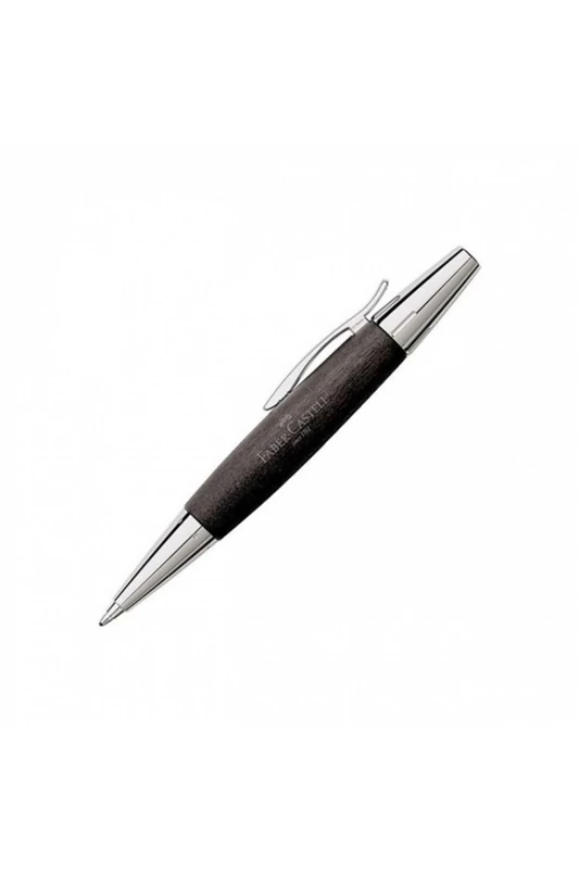 E-MOTION BALLPOINT PEN WOOD/CHROME BLACK