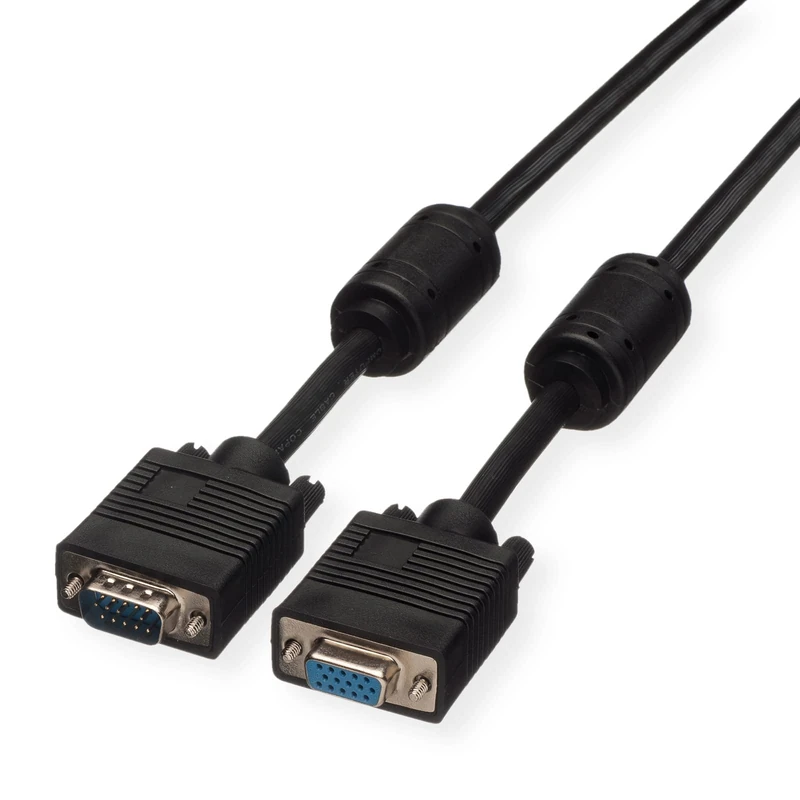 ROLINE VGA Cable HD15 ST - BU with Ferrite Core 10m