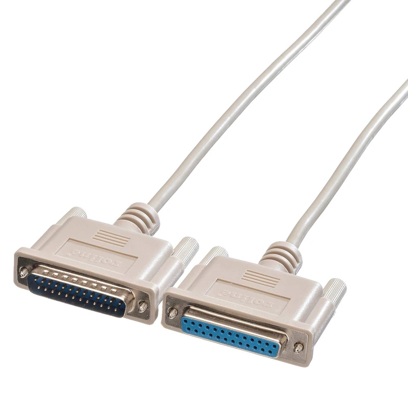 Roline RS232 Cable | m - F | Serial Extension Cable | Grey | 6.0 m