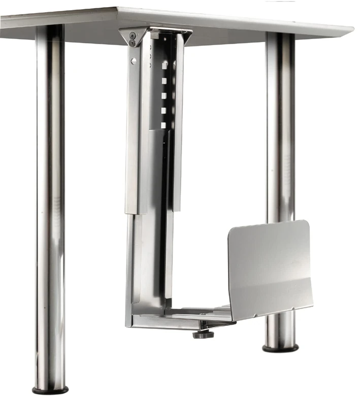 ROLINE PC holder in silver Computer holder for the table Load capacity up to 30 Kg