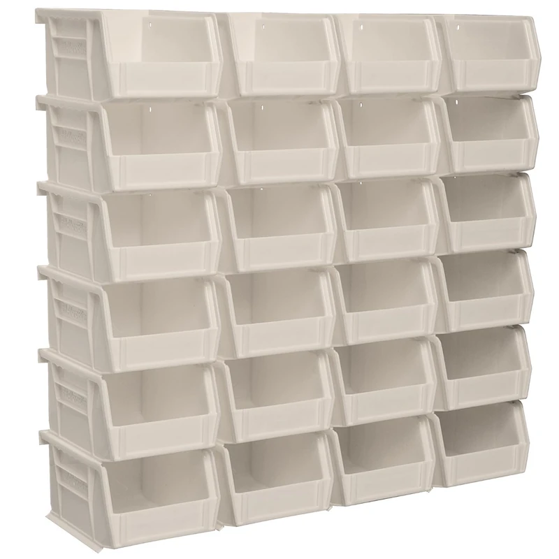 Akro-Mils 30210 Plastic Storage Stacking Hanging Akro Bin, 5-Inch by 4-Inch by 3-Inch, Stone, Case of 24
