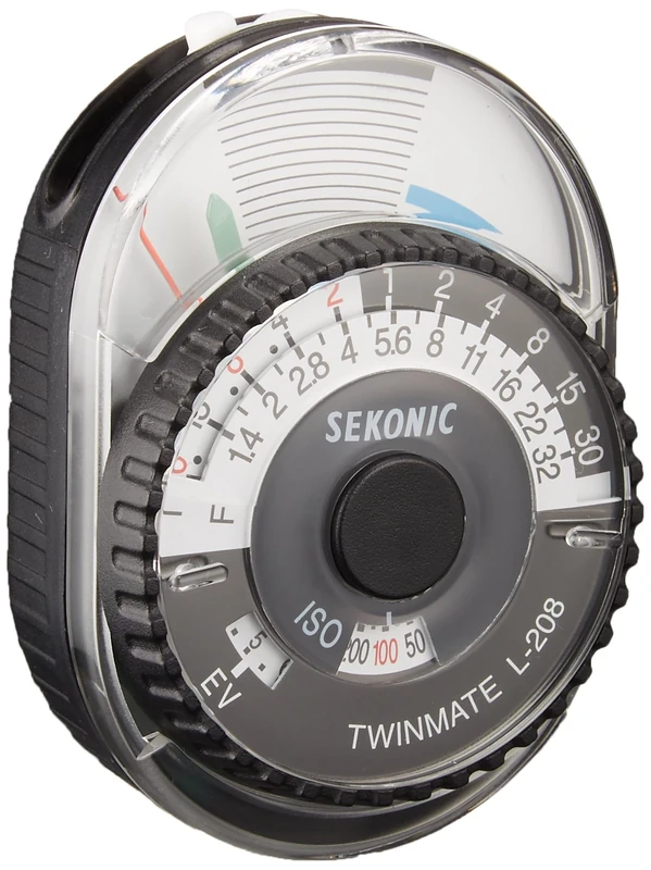 Sekonic Twinmate L-208 Compact Analogue Light Meter,Black