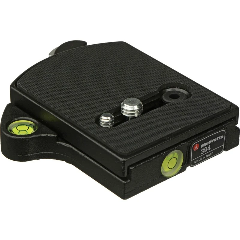 Manfrotto 394 RC4 Low Profile Rectangular Rapid Connect Adapter with 410PL Plate Included, Universal, Quick Release System, Ideal for Any Tripod