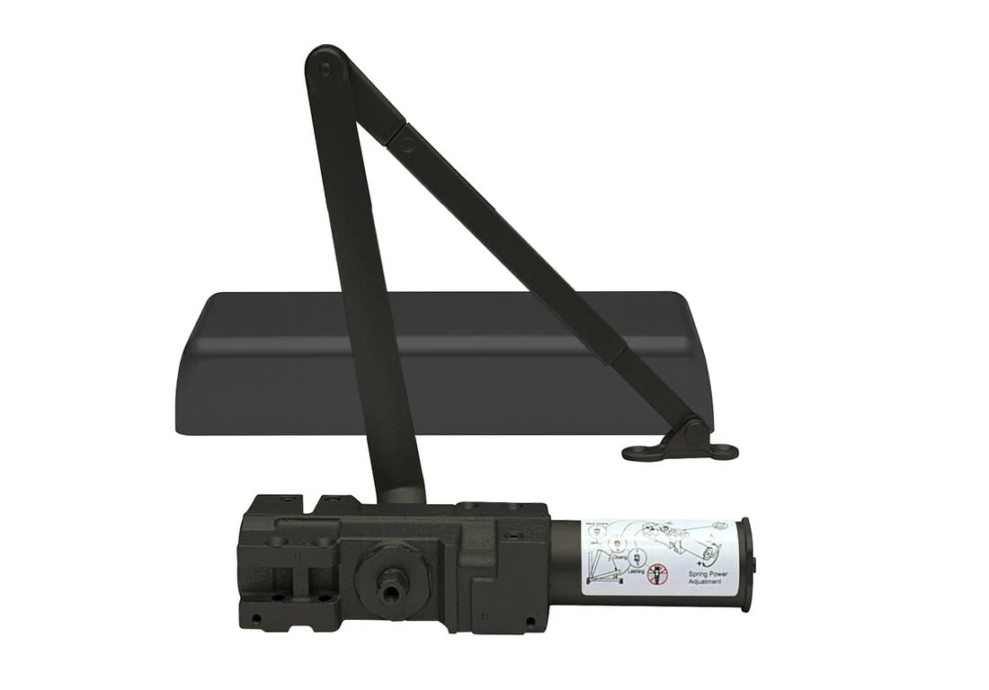 CRL PR90 Bronze Finish Adjustable Spring Power Size 1-6 Cast Iron Surface Mount Door Closer