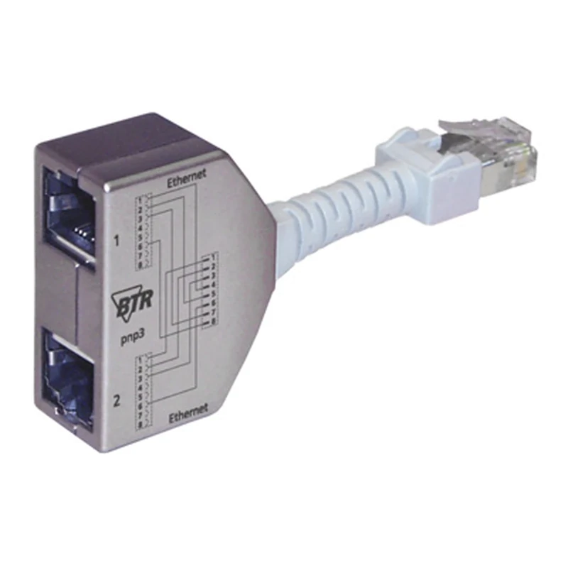 BTR Cable Sharing Adapter pnp 3 Set of 2 Ethernet to Ethernet