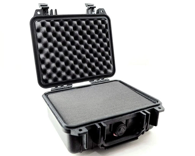 PELI 1200 Protective Case for Pro-Grade Cameras, IP67 Watertight, 12L Capacity, Made in US, With Customisable Foam Insert, Black