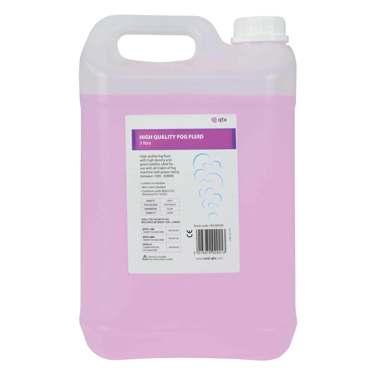 QTX | Long Lasting Smoke/Fog Fluid for DJ & Party Effect | 5 Litres