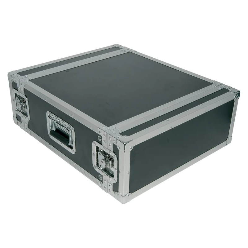 Citronic | 19" Flightcase for Audio Equipment | Heavy Duty 4U Rack Case with Removable Front and Rear Lids, 9mm Plywood