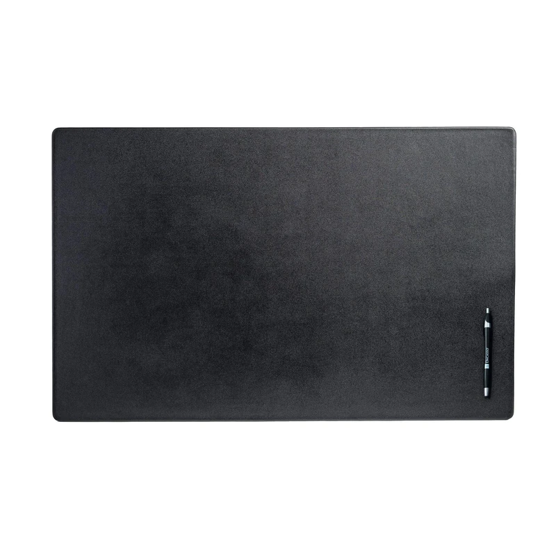Dacasso Leather Desk Mat Without Rails, Black, 76.2 x 48.26 x 0.64 cm