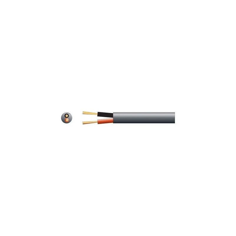 Mercury | Heavy Duty Double Insulated 100V Line Speaker Cable | 2 x 45 Strand | Black 100m