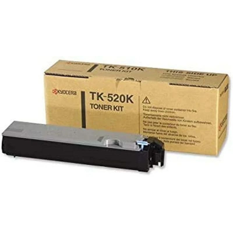 Kyocera TK-520 K Toner Black, Original Premium Printer Cartridge 1T02HJ0EU0 for FS-C5015N - Image 1