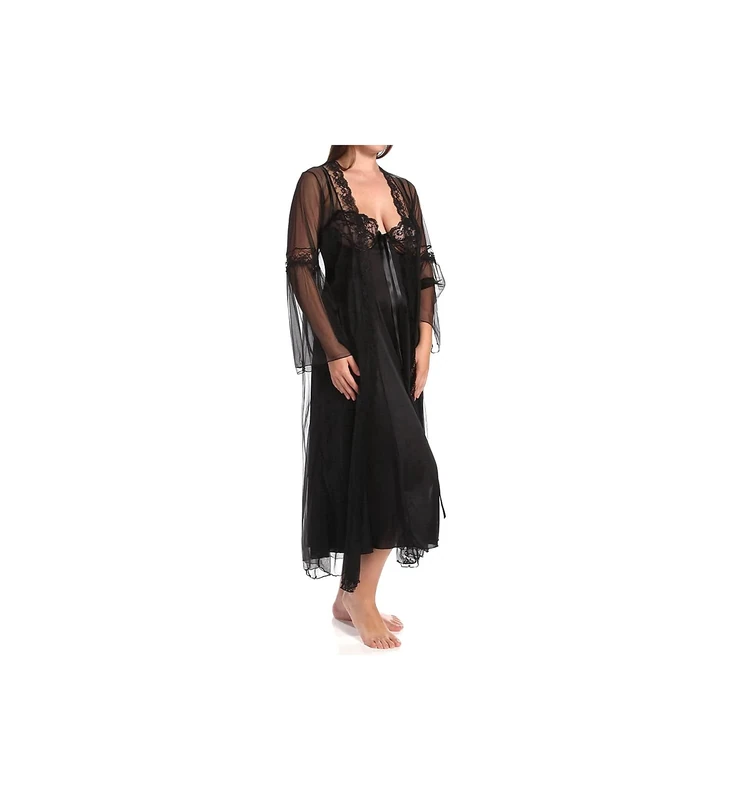 Shirley of Hollywood Size 3X Black Long Gown,2-Pieces - Image 1