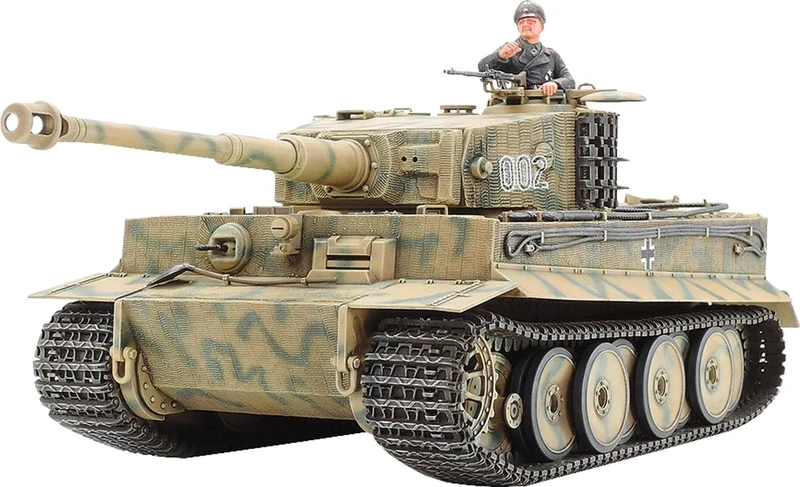 Tamiya German Tiger I Mid Production Tank Kit - 1:35 Scale Model