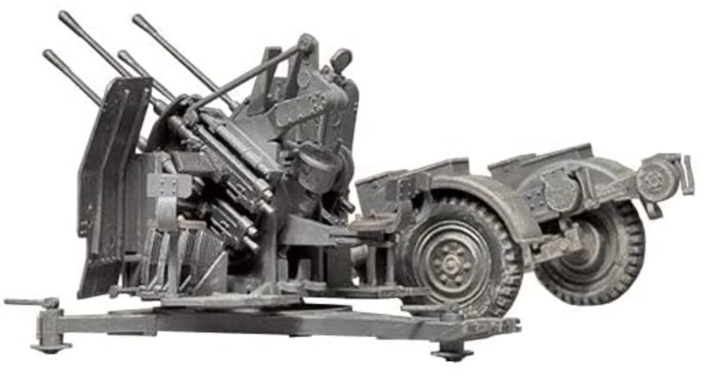 Tamiya German 20mm Flakvierling 38 with Sd.Ah.52 Trailer 1:35 Military Plastic Model Assembly Kit