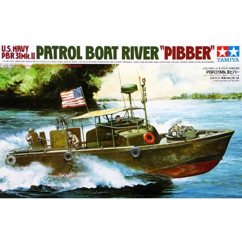 'Tamiya U.S. Navy PBR 31 Mk. II Patrol Boatp Ibber "