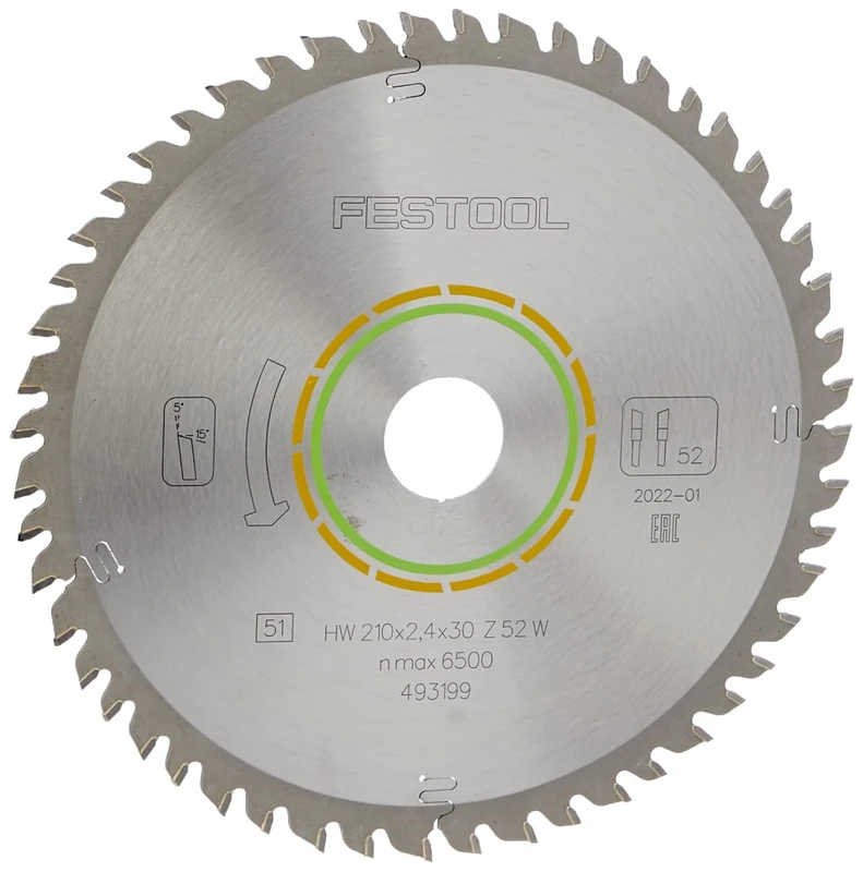 Festool Fine Tooth Saw Blade 210 x 2.4 x 30 W52