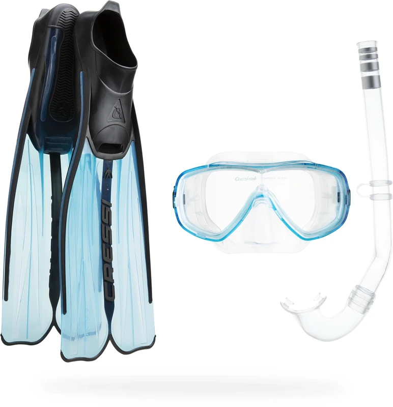 Cressi Men's Rondinella Bag Snorkelling Set - Multicoloured, Size 45/46