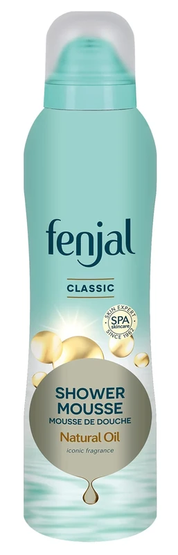 Fenjal Classic Shower Mousse 200ml - Silky Soft Skin, Natural Lipids