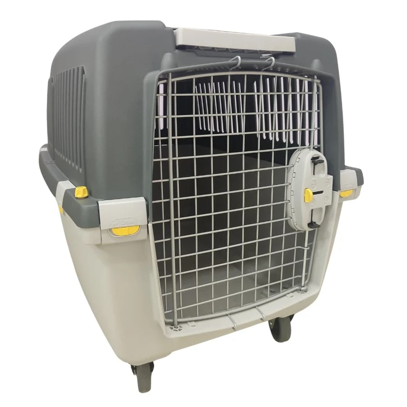 Beeztees Kerbl Transport Box Gulliver Mega - Dark Grey, 70 x 50 x 51 cm/max. 18 kg