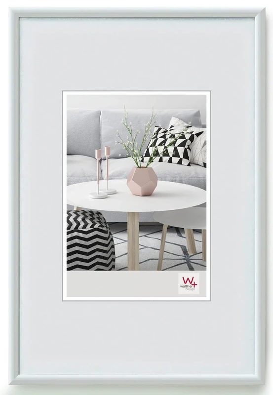 walther design Picture Frame White 60 x 80 cm Galeria Plastic Frame KW080H