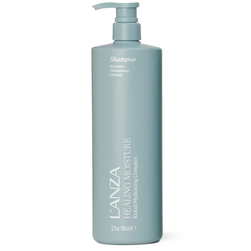 L'ANZA Healing Moisture Tamanu Cream Shampoo - Cleans, Moisturises, and Refreshes Dry and Coarse Hair, Rich with Tahitian Tamanu Nut Oil, Sulfate-free, Paraben-free, Gluten-free Formula (1000ml) - Image 1