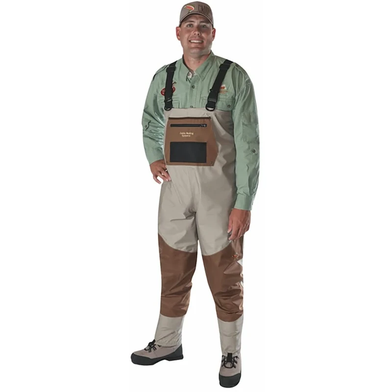 Caddis Men's Attractive 2-Tone Tauped Deluxe Breathable Stocking Foot Wader(DOES NOT INCLUDE BOOTS)