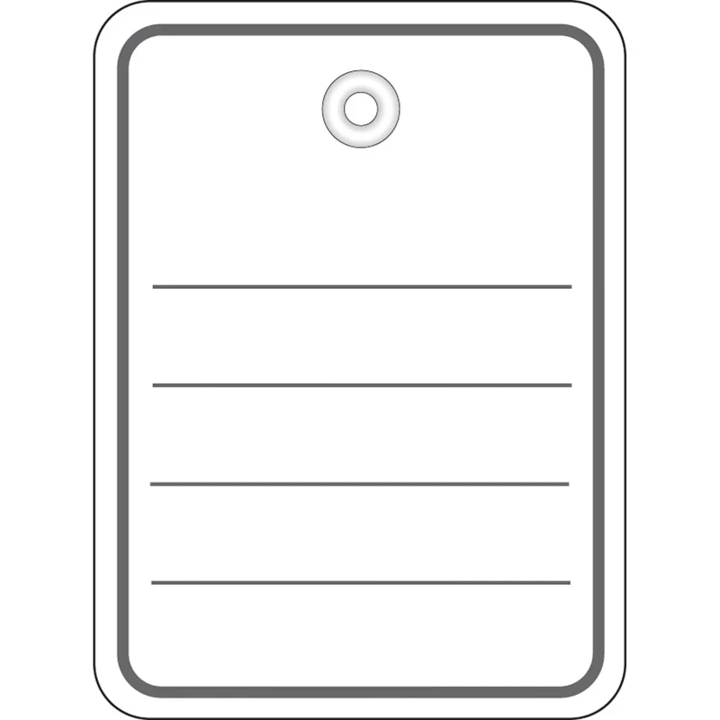 HERMA 6841 Goods Tags Lined with Thread, Pack of 1000, 48 x 65 mm, Thread Length 8 cm, Large, Cardboard Tag Price Labels for Labelling Gifts, Jewellery, Hang Tags, Flea Market, White