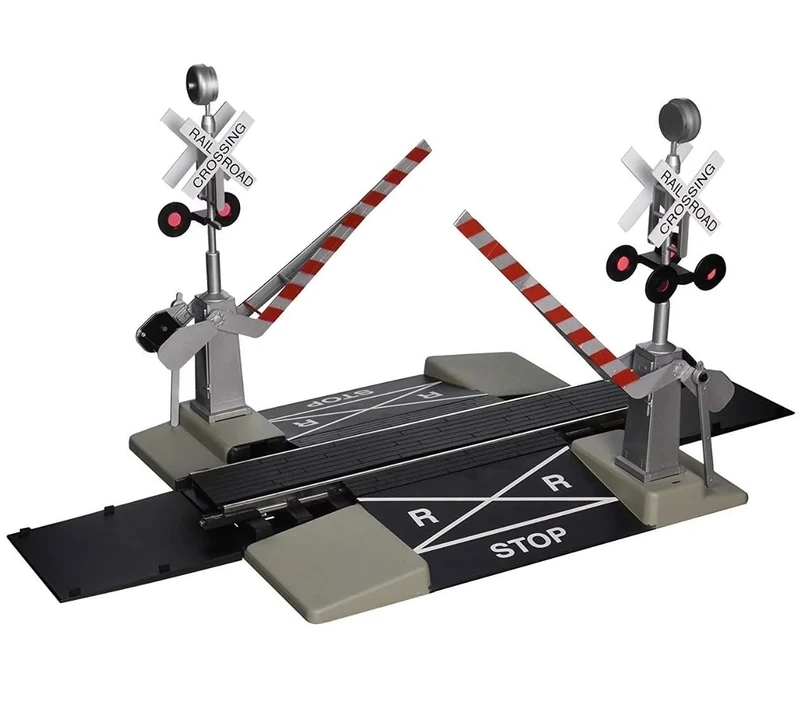 Bachmann 96214 Large G Scale Steel Alloy Track with Operating Crossing Gate, Multicolor Rolling Stock