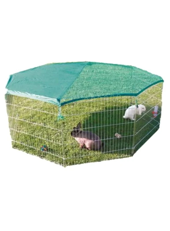 Trixie 6243 Outdoor Pen with Netting 8 Panels 80 × 75 cm