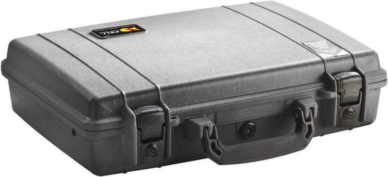 PELI 1470 Professional Laptop Case, IP67 Watertight and Dustproof, 19L Capacity, Made in US, No Foam, Black
