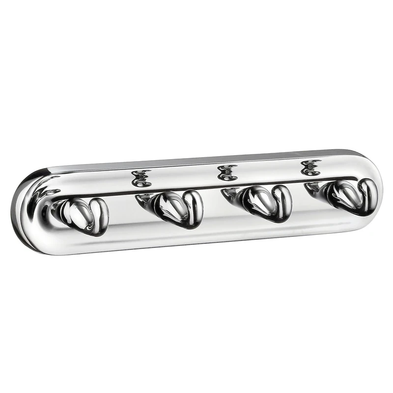 Smedbo "Villa" Quadruple Towel Hook, Polished Chrome