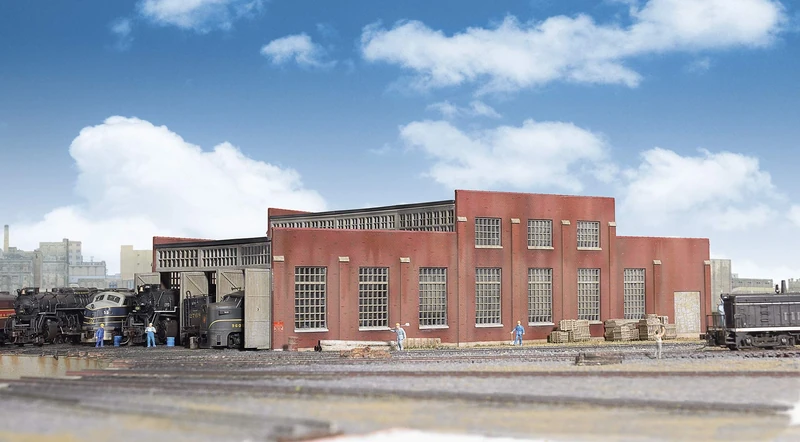 Cornerstone Walthers 933-3260 Series174 N Scale Modern 3-Stall Roundhouse Model Kit, Various, 658 Litres - Image 1