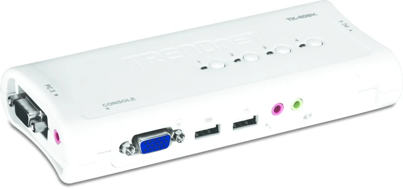 TRENDnet 4-Port USB KVM Switch Kit w/Audio